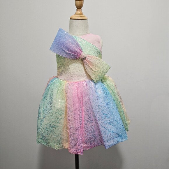 🎀 Baby Girl Partywear Dress for Sale 🎀  ✨ Size: Available from 8M to 2Y - Picture 1 of 5